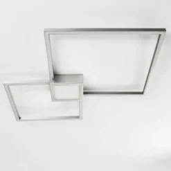 hofstein Plafonnier Narpes LED Nickel mat, 1 lumière