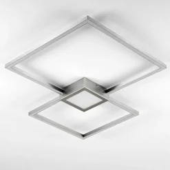 hofstein Plafonnier Narpes LED Nickel mat, 1 lumière
