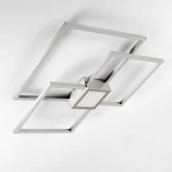 hofstein Plafonnier Narpes LED Nickel mat, 1 lumière