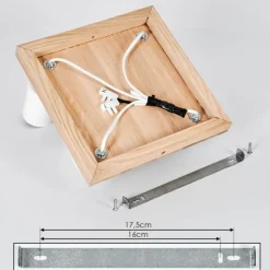 Luminaires Scandinaves-hofstein Plafonnier Nazca Chrome, Écru, 4 lumières