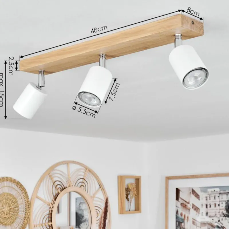 Luminaires Scandinaves-hofstein Plafonnier Nazca Écru, 3 lumières