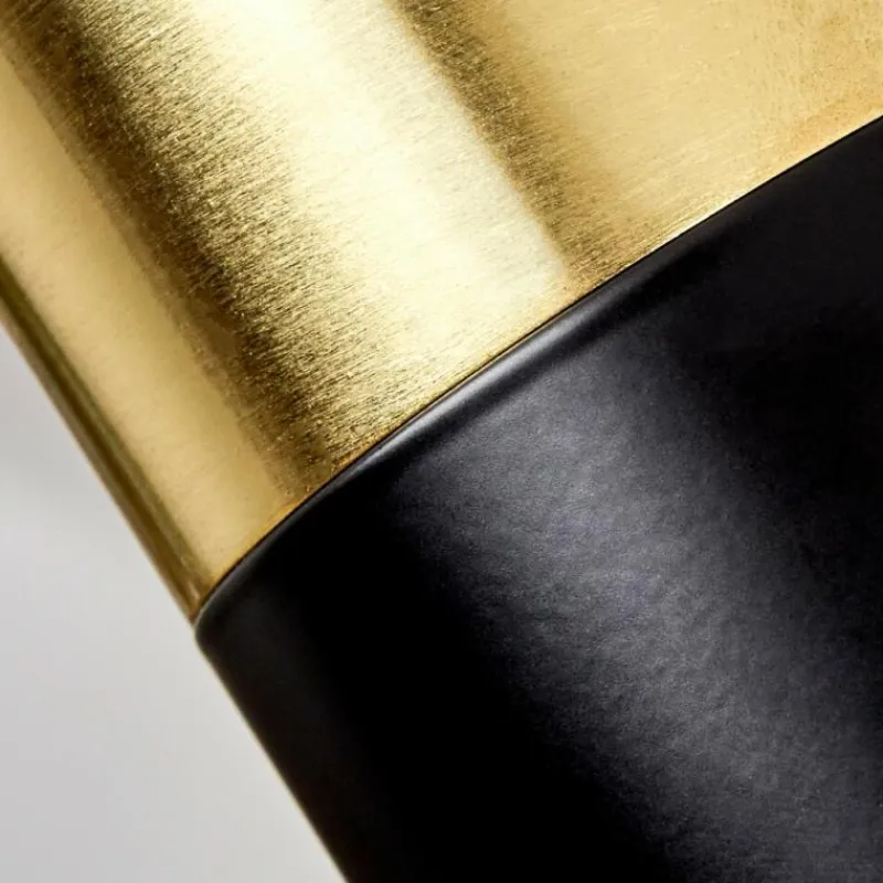 hofstein Plafonnier Neftenbach Laiton, Noir, 2 lumières* Spots Et Projecteurs