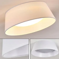 Lampes En Tissu-hofstein Plafonnier Negio LED Blanc, 1 lumière