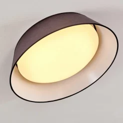 Lampes En Tissu-hofstein Plafonnier Negio LED Gris, Blanc, 1 lumière