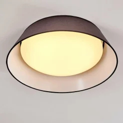 Lampes En Tissu-hofstein Plafonnier Negio LED Gris, Blanc, 1 lumière