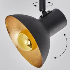 Lampes Dorées-hofstein Plafonnier Neiden Noir doré, 4 lumières