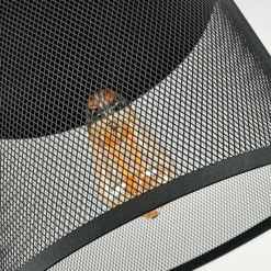 Lampes Industrielles-hofstein Plafonnier Nelvik Noir, 1 lumière