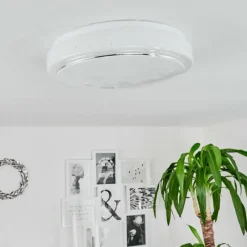 hofstein Plafonnier Nepes LED Blanc, 1 lumière* Éclairage Led