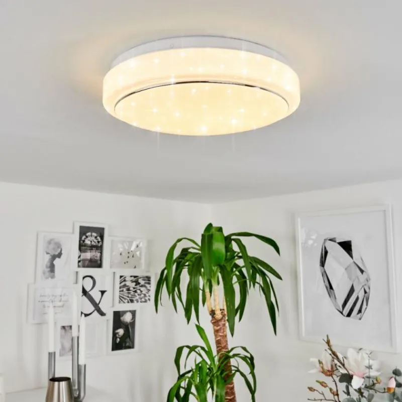 hofstein Plafonnier Nepes LED Blanc, 1 lumière* Éclairage Led