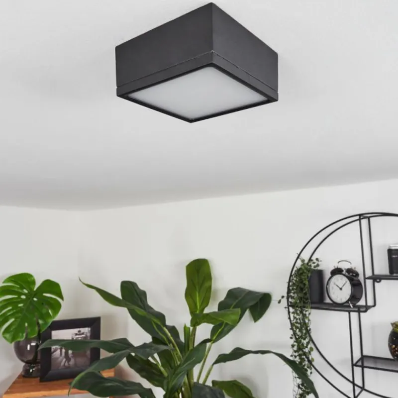 hofstein Plafonnier Netstal LED Anthracite, 1 lumière