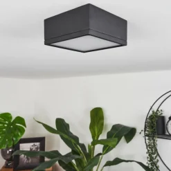 hofstein Plafonnier Netstal LED Anthracite, 1 lumière