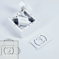 hofstein Plafonnier Netstal LED Blanc, 1 lumière