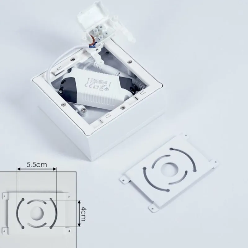 hofstein Plafonnier Netstal LED Blanc, 1 lumière