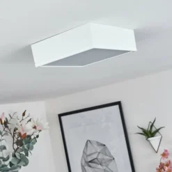 hofstein Plafonnier Netstal LED Blanc, 1 lumière