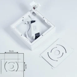 hofstein Plafonnier Netstal LED Blanc, 1 lumière