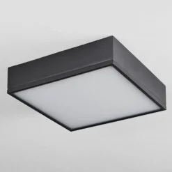 hofstein Plafonnier Netstal LED Noir, 1 lumière