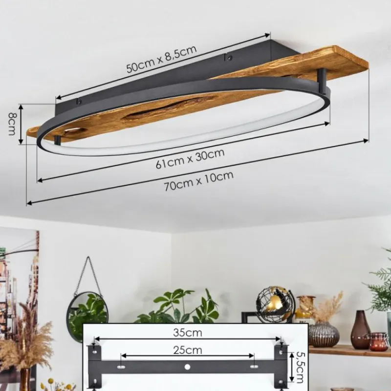 Luminaires Scandinaves-hofstein Plafonnier Nevogilde LED Écru, 1 lumière