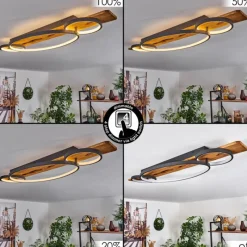 Luminaires Scandinaves-hofstein Plafonnier Nevogilde LED Écru, 1 lumière