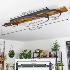 Luminaires Scandinaves-hofstein Plafonnier Nevogilde LED Écru, 1 lumière