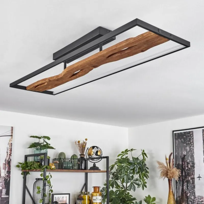 hofstein Plafonnier Nevogilde LED Écru, Noir, 1 lumière