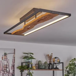 hofstein Plafonnier Nevogilde LED Écru, Noir, 1 lumière