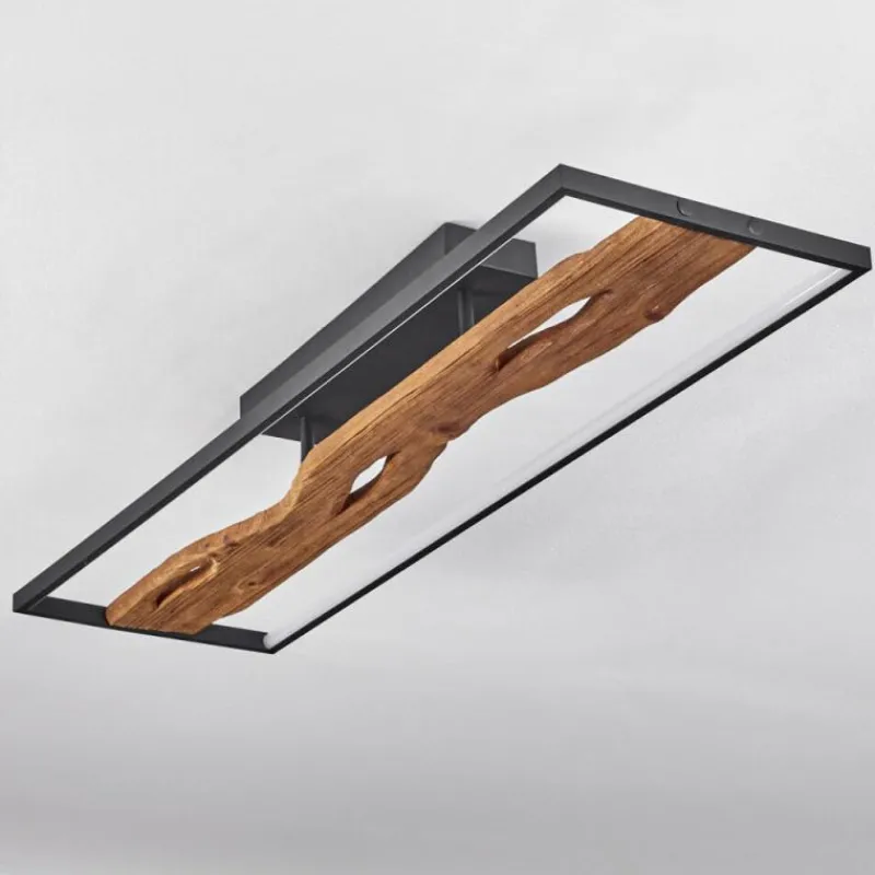 hofstein Plafonnier Nevogilde LED Écru, Noir, 1 lumière