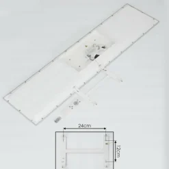 hofstein Plafonnier Nexo LED Blanc, 1 lumière, Télécommandes