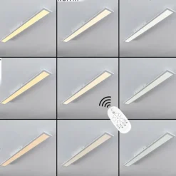 hofstein Plafonnier Nexo LED Blanc, 1 lumière, Télécommandes