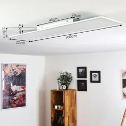 hofstein Plafonnier Nexo LED Blanc, 1 lumière, Télécommandes