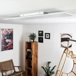 hofstein Plafonnier Nexo LED Blanc, 1 lumière, Télécommandes