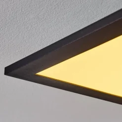 hofstein Plafonnier Nexo LED Noir, 1 lumière, Télécommandes