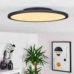 hofstein Plafonnier Nexo LED Noir, 1 lumière, Télécommandes