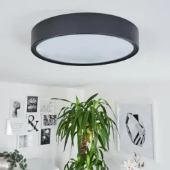 hofstein Plafonnier Nexo LED Noir, 1 lumière