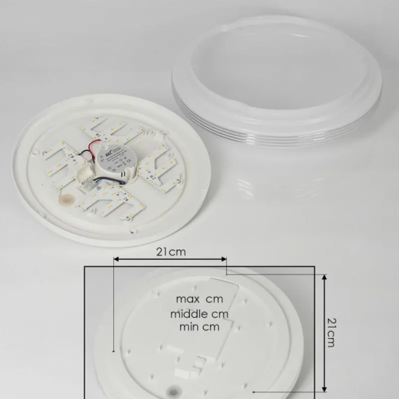 hofstein Plafonnier Niebla LED Blanc, 1 lumière