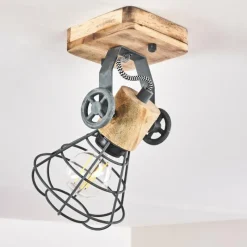 hofstein Plafonnier Nifun Brun, Gris, 1 lumière