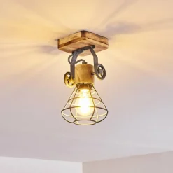 hofstein Plafonnier Nifun Brun, Gris, 1 lumière