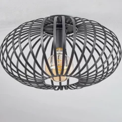 Lampes Industrielles-hofstein Plafonnier Nomenome Noir, 1 lumière