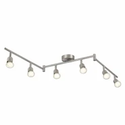 Luminaires Nordlux Plafonnier Nordlux AVENUE Acier brossé, 6 lumières* Spots Et Projecteurs