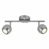 Luminaires Nordlux Plafonnier Nordlux CHICAGO Acier inoxydable, 2 lumières* Spots Et Projecteurs