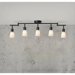Luminaires Nordlux Plafonnier Nordlux COLE Noir, 5 lumières