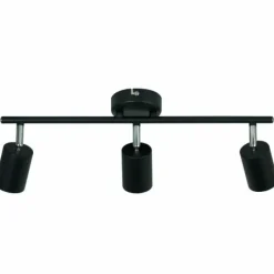Luminaires Scandinaves-Luminaires Nordlux Plafonnier Nordlux EXPLORE Noir, 3 lumières