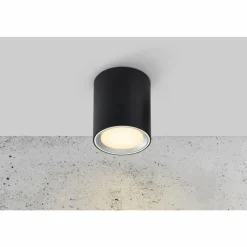 Luminaires Nordlux Plafonnier Nordlux Fallon LED Noir, 1 lumière* Éclairage Led