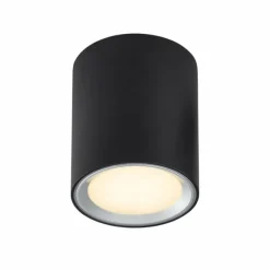 Luminaires Nordlux Plafonnier Nordlux Fallon LED Noir, 1 lumière* Éclairage Led