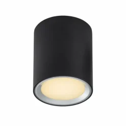 Luminaires Nordlux Plafonnier Nordlux Fallon LED Noir, 1 lumière* Éclairage Led