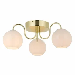 Luminaires Nordlux Plafonnier Nordlux FRANCA Laiton, 3 lumières