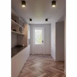 Luminaires Nordlux Plafonnier Nordlux LANDONSMAR LED Noir, 1 lumière