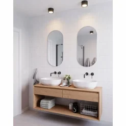 Luminaires Scandinaves-Luminaires Nordlux Plafonnier Nordlux LANDON LED Noir, 1 lumière