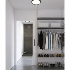 Luminaires Nordlux Plafonnier Nordlux LIVASMART LED Noir, 1 lumière, Changeur de couleurs