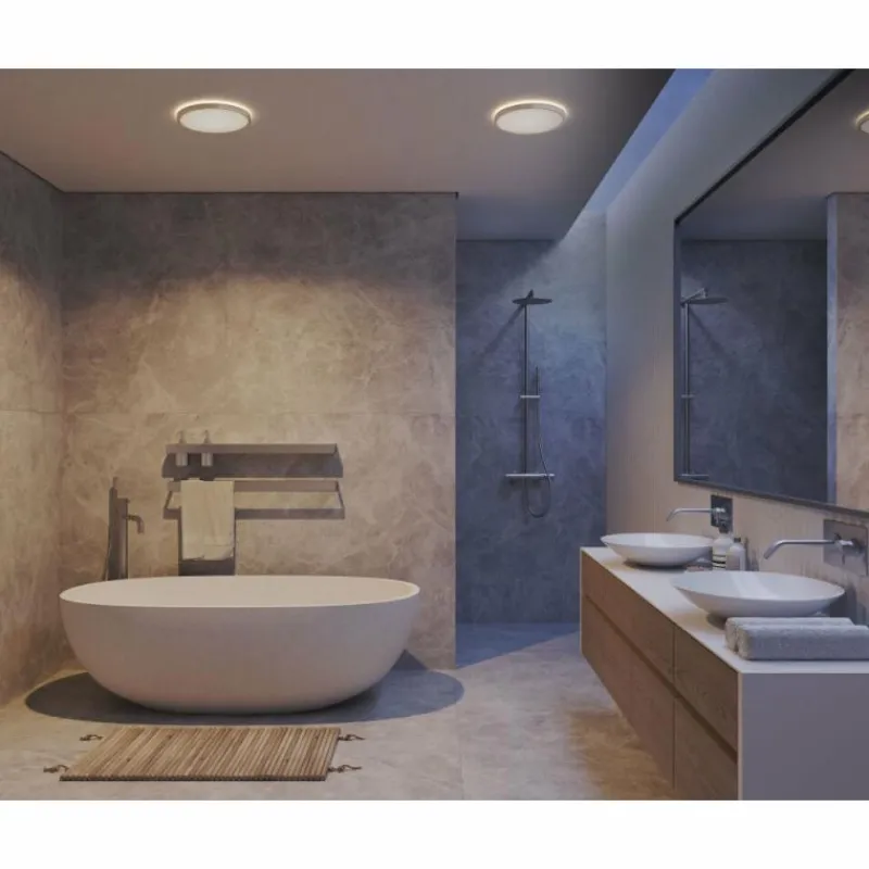 Luminaires Nordlux Plafonnier Nordlux OJA LED Chrome, 1 lumière* Éclairage Led