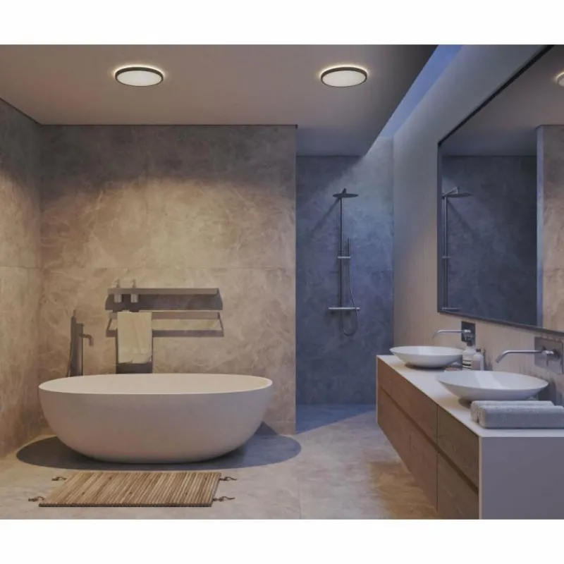 Luminaires Nordlux Plafonnier Nordlux OJA LED Noir, 1 lumière* Éclairage Led